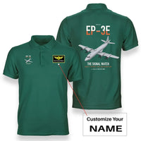 Thumbnail for EP-3E ARIES II design on green+name double-side polo t-shirt, double-side print
