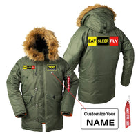Thumbnail for Eat Sleep Fly Bomber Jacket - view 5
