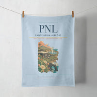 Thumbnail for Pantelleria Airport (PNL) design on light blue towel