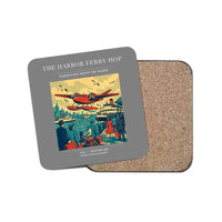 Thumbnail for The Harbor Ferry Hop - Designed Coasters design on gray 1-piece