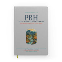 Thumbnail for Paro International Airport (PBH) design on light gray notebook