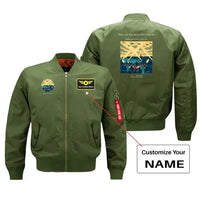 Thumbnail for VINTAGE G4504 - The Searchlight Choir - Bomber Jacket design on green+name