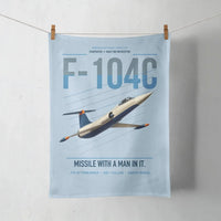 Thumbnail for F-104C Starfighter design on light blue towel