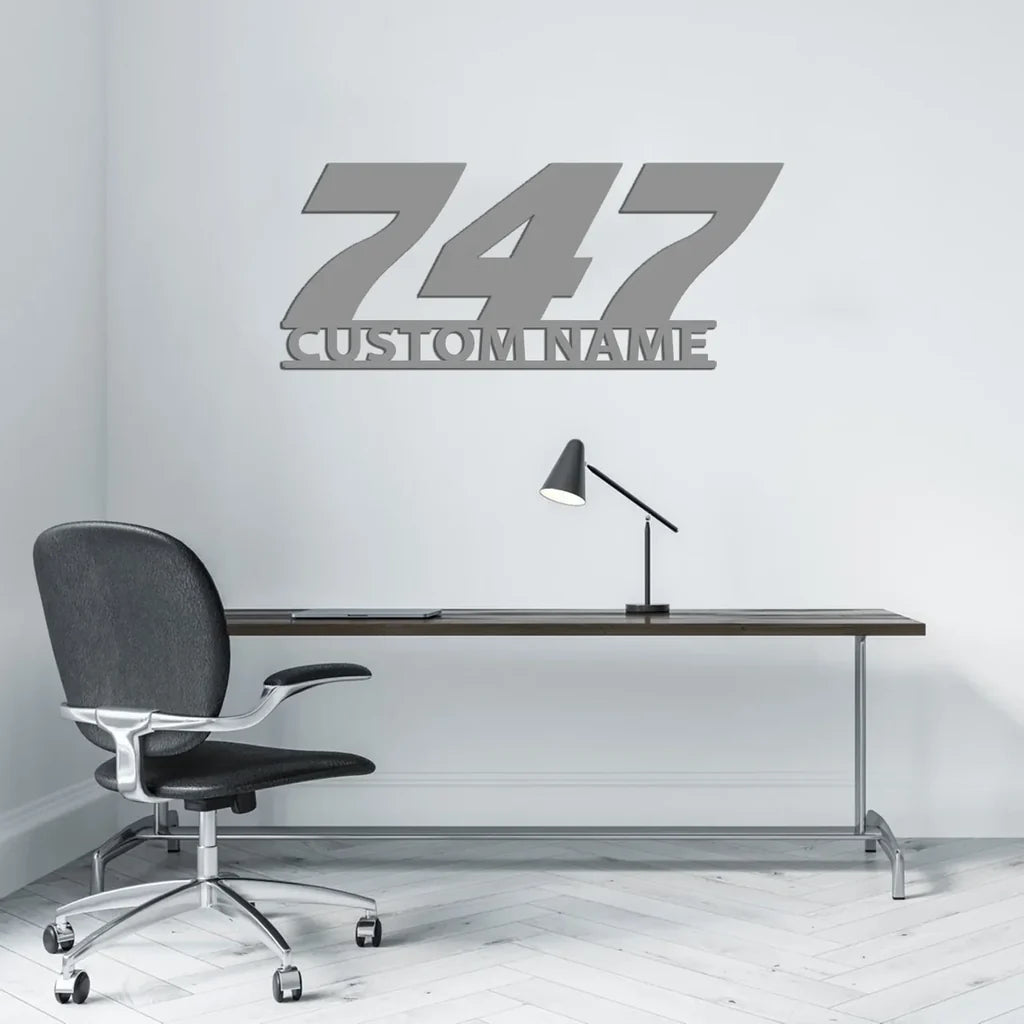 Customisable Boeing 747 Metal Sign - view 5