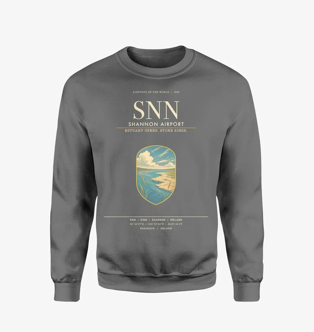 Shannon Airport SNN Sweatshirt - Gray