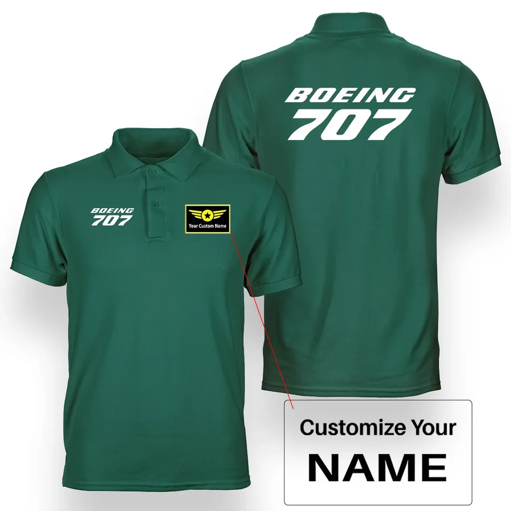 Customisable Boeing 707 Polo Shirt - view 5