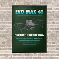 Thumbnail for Autel EVO Max 4T vertical canvas print - framed - dark green background