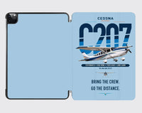 Thumbnail for Cessna T207A Stationair 8 design on light blue ipad tablet case