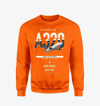 Thumbnail for Airbus A320neo design on orange sweatshirt