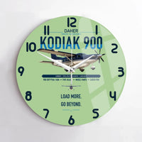 Thumbnail for Daher Kodiak 900 design on light green no frame wall clock