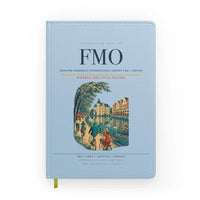 Thumbnail for Munster Osnabruck International Airport (FMO) design on light blue notebook