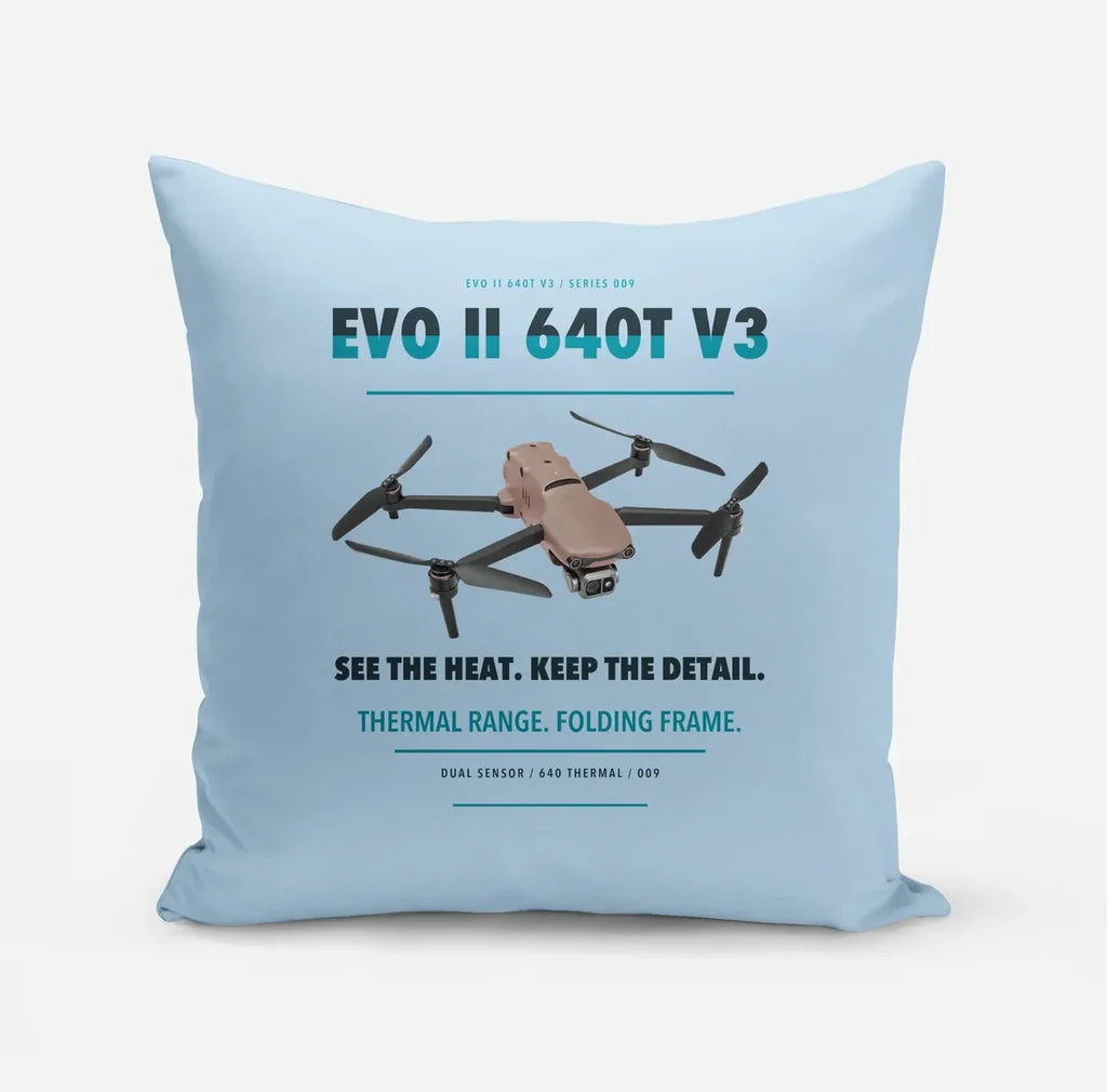 Autel EVO II Dual 640T V3 design on light blue pillow