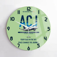 Thumbnail for Airbus ACJ TwoTwenty design on light green no frame wall clock