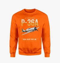 Thumbnail for P-36A Hawk design on orange sweatshirt