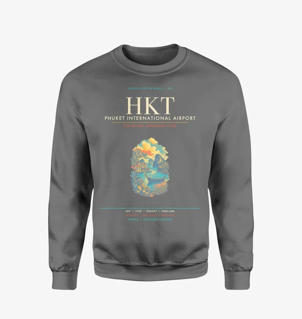 Phuket International Airport HKT Sweatshirt - Gray