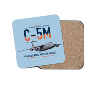 Thumbnail for C-5M Super Galaxy design on light blue 1 piece coaster