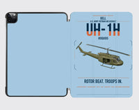 Thumbnail for Bell UH-1H Iroquois design on light blue ipad tablet case