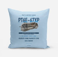 Thumbnail for PT6E-67XP design on light blue pillow