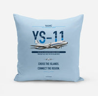 Thumbnail for NAMC YS-11A design on light blue pillow