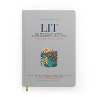 Thumbnail for Bill and Hillary Clinton National Airport (LIT) design on light gray notebook