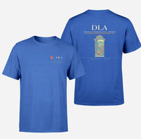 Thumbnail for Douala International Airport (DLA) design printed on blue double-side t-shirt