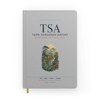 Thumbnail for Taipei Songshan Airport (TSA) design on light gray notebook