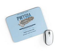 Thumbnail for PW150A design on light blue rectangle mouse pad