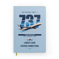 Thumbnail for Boeing 737-900ER design on light blue notebook