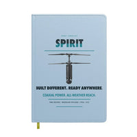 Thumbnail for Ascent AeroSystems Spirit design on light blue notebook