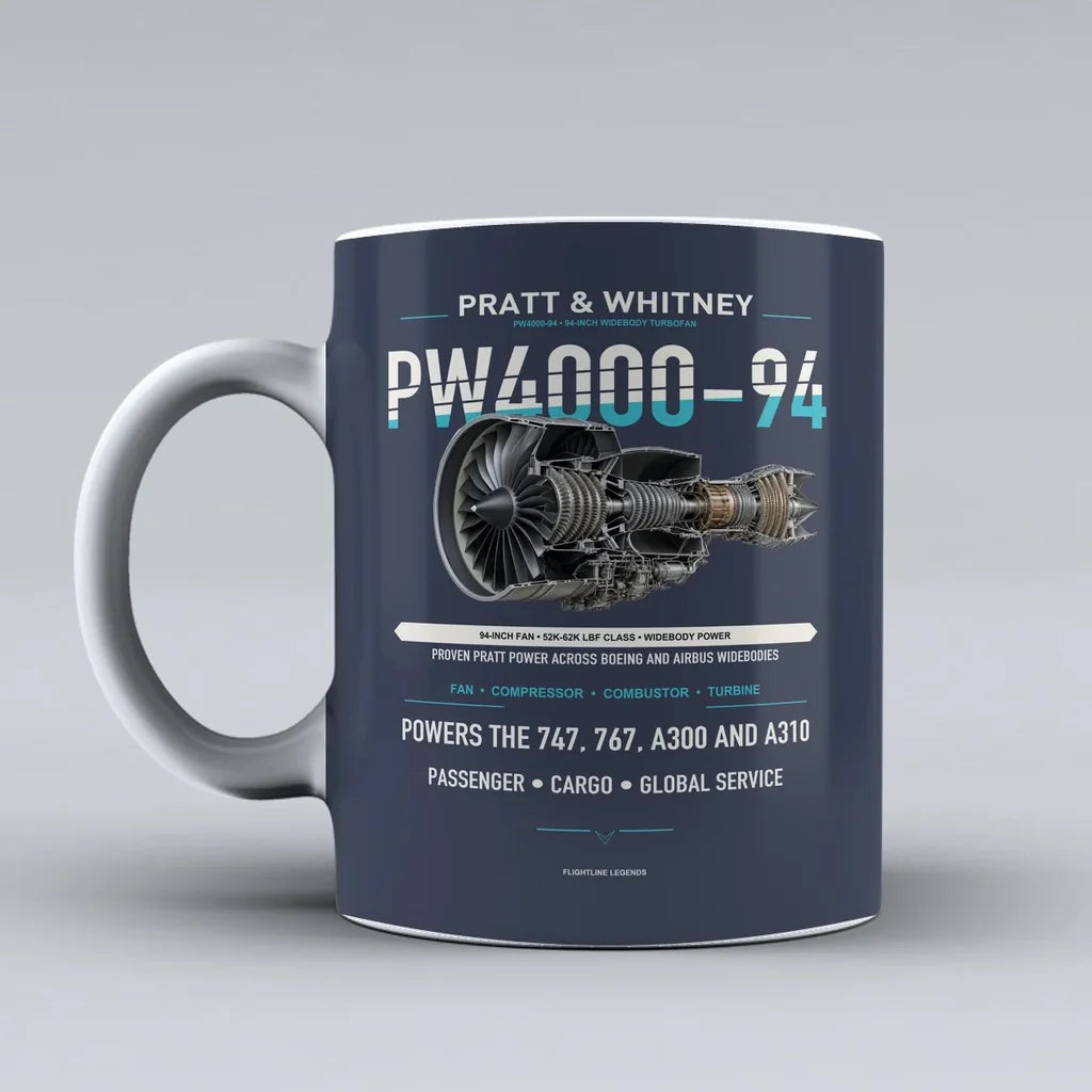 Mug design on dark blue pw4000 94