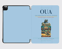Thumbnail for Thomas Sankara International Airport (OUA) design on light blue ipad tablet case