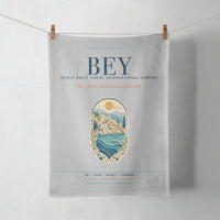 Thumbnail for Beirut Rafic Hariri International Airport (BEY) design on light gray towel