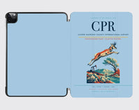 Thumbnail for Casper–Natrona County International Airport (CPR) design on light blue ipad tablet case