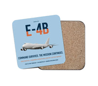 Thumbnail for E-4B Nightwatch design on light blue 1 piece coaster