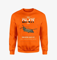 Thumbnail for Boeing CH-47F Chinook design on orange sweatshirt