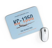 Thumbnail for KC-135Q Blackbird Tanker design on light blue rectangle mouse pad