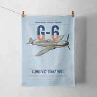 Thumbnail for Messerschmitt Bf 109G-6 design on light blue towel