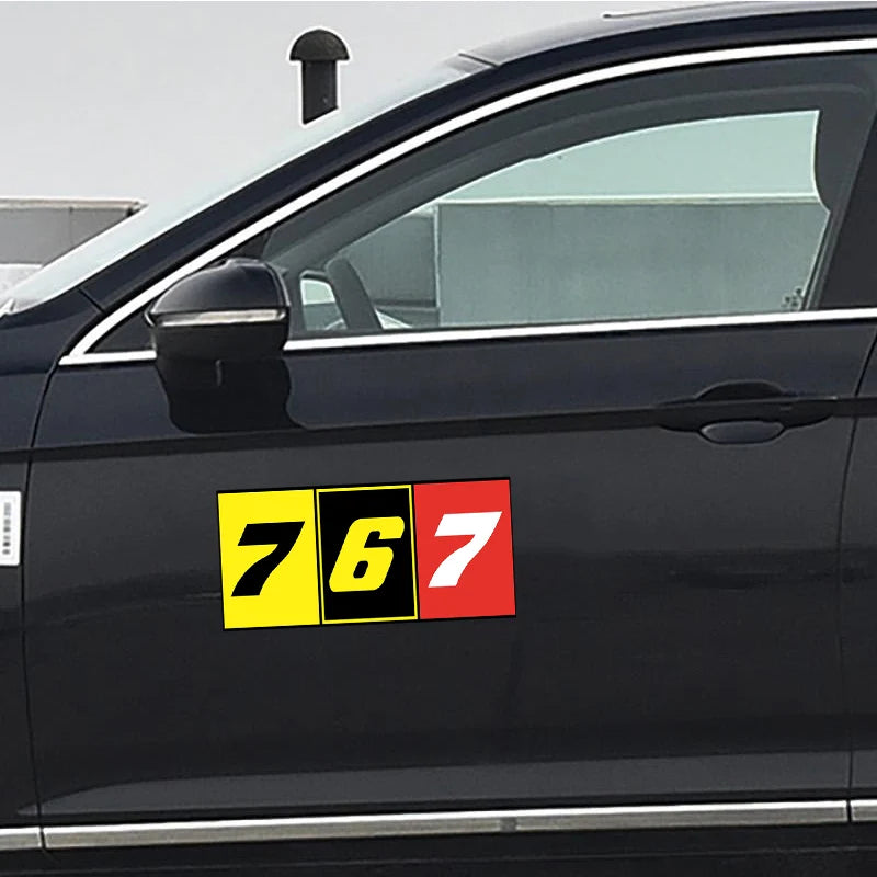 Boeing 767 Car Sticker - view 5