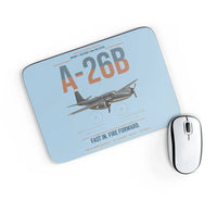 Thumbnail for A-26B Invader design on light blue rectangle mouse pad