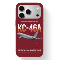 Thumbnail for KC-46A PEGASUS design on dark red magsafe iphone case, for iPhone 17 Pro
