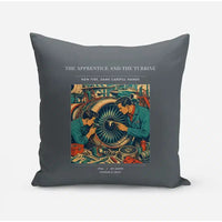 Thumbnail for VINTAGE G4470 - The Apprentice And The Turbine - Designed Pillows design on gray