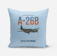 Thumbnail for A-26B Invader design on light blue pillow