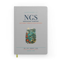 Thumbnail for Nagasaki Airport (NGS) design on light gray notebook