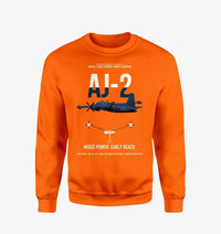 Thumbnail for AJ-2 Savage Tanker design on orange sweatshirt