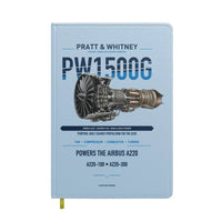 Thumbnail for PW1500G design on light blue notebook