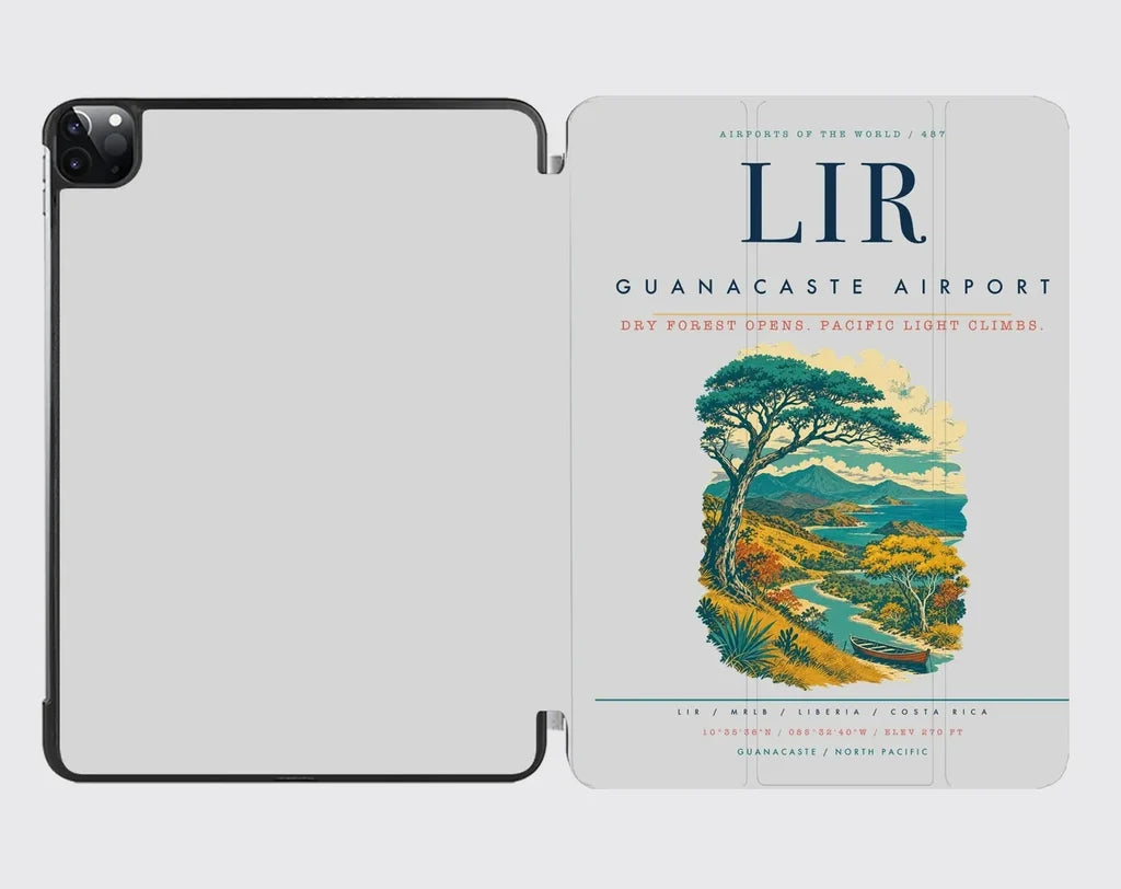 Guanacaste Airport (LIR) design on light gray ipad tablet case
