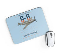 Thumbnail for Messerschmitt Bf 109G-6 design on light blue rectangle mouse pad