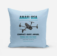 Thumbnail for Parrot ANAFI USA design on light blue pillow