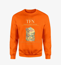 Thumbnail for Tenerife North Airport (TFN) design on orange sweatshirt