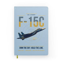 Thumbnail for F-15C Eagle design on light blue notebook